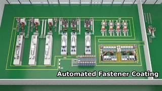 Línea de recubrimiento inteligente digital, totalmente automatizada: limpieza, granallado, recubrimiento, sinterización